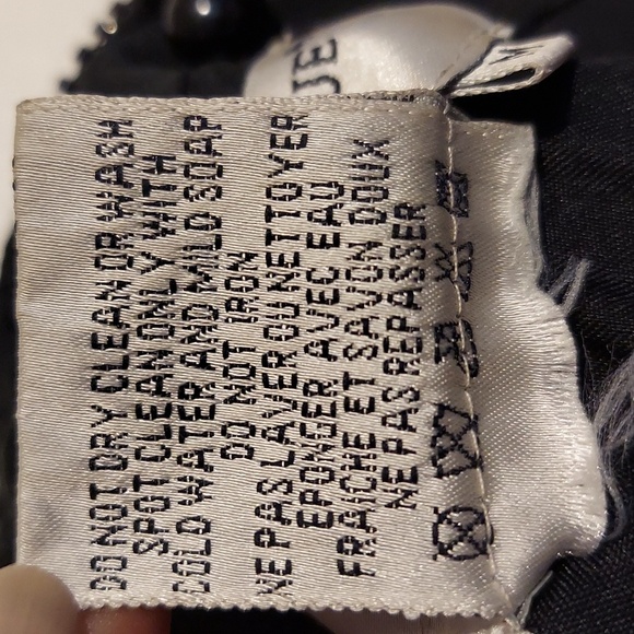 Vintage Papell Boutique Evening Black & Silver Beaded Trapeze Halter Top Size M - Picture 12 of 16